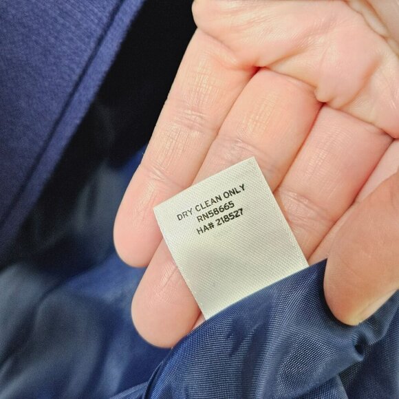 Halogen NWT Blazer Jacket Blue Button Up Closure Cotton Workwear Office size XL - Picture 4 of 12